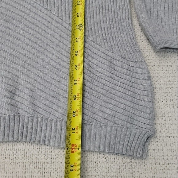 Apt. 9 Grey Geometric Tunic Long-sleeved Sweater Dress Size Large - Picture 9 of 12